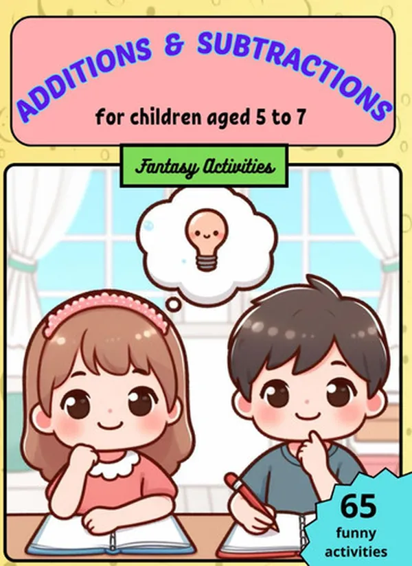 Cover of ADDITIONS & SUBTRACTIONS for children aged 5 to 7: Fantasy Activities
