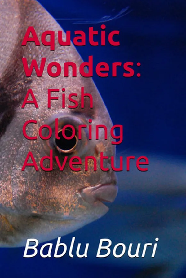Cover of Aquatic Wonders: A Fish Coloring Adventure