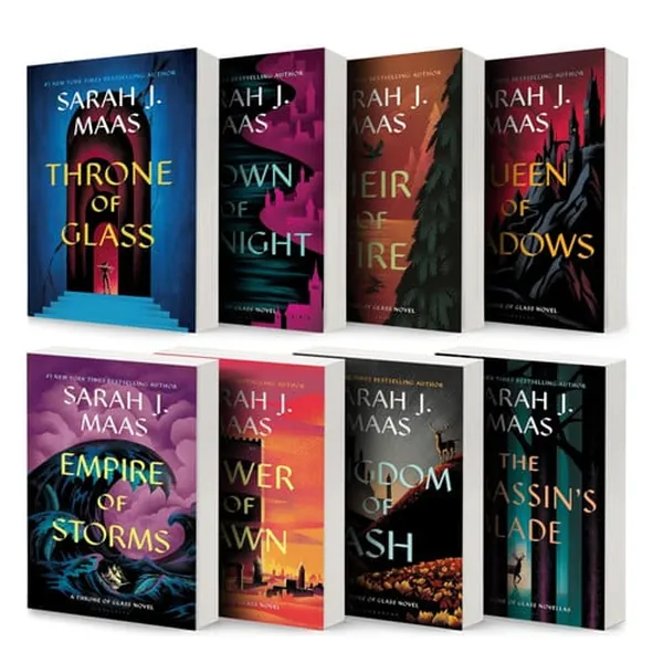Cover of Throne of Glass Paperback 8 Books Box Set